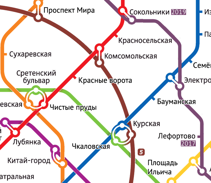 Схема метро Москвы